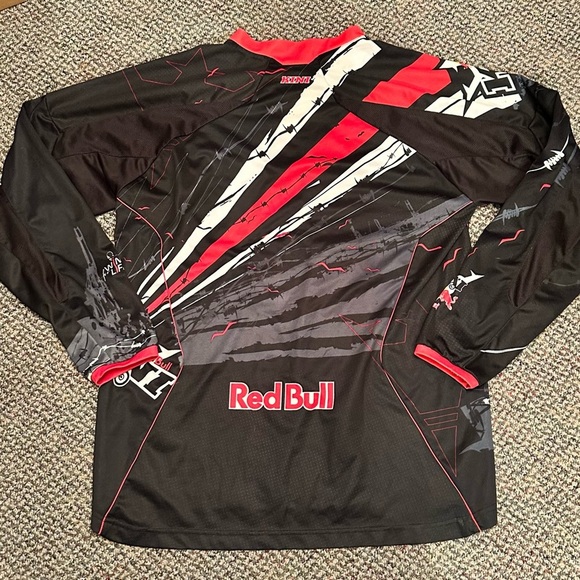 Kini Red Bull Motorcross Racing Jersey Men’s Size XL Red Black yellow - Picture 5 of 10